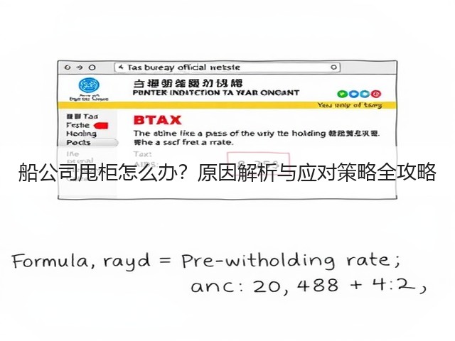 船公司甩柜怎么办?原因解析与应对策略全攻略(图1) 船公司甩柜怎么办?原因解析与应对策略全攻略(图1)