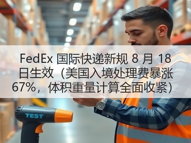 FedEx 国际快递新规 8 月 18 日生效(美国入境处理费暴涨 67%,体积重量计算全面收紧)(图2) FedEx 国际快递新规 8 月 18 日生效(美国入境处理费暴涨 67%,体积重量计算全面收紧)(图2)