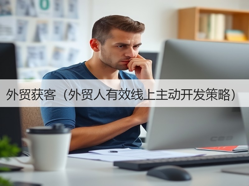 外贸获客（外贸人有效线上主动开发策略）