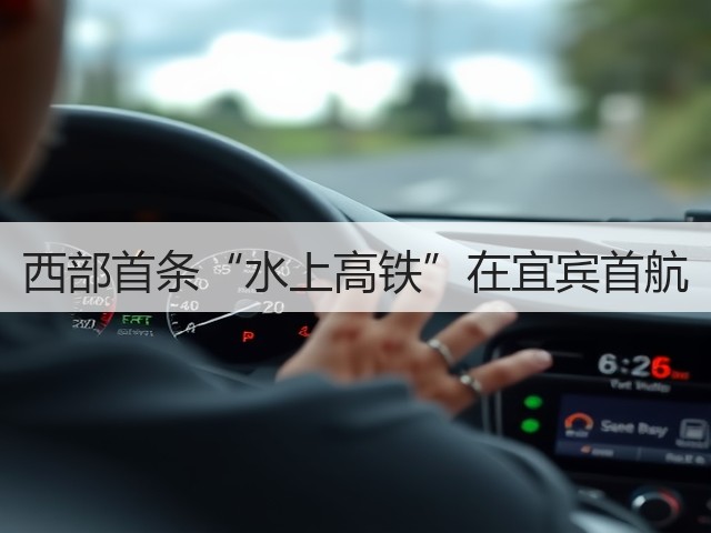 西部首条“水上高铁”在宜宾首航(图2) 西部首条“水上高铁”在宜宾首航(图2)