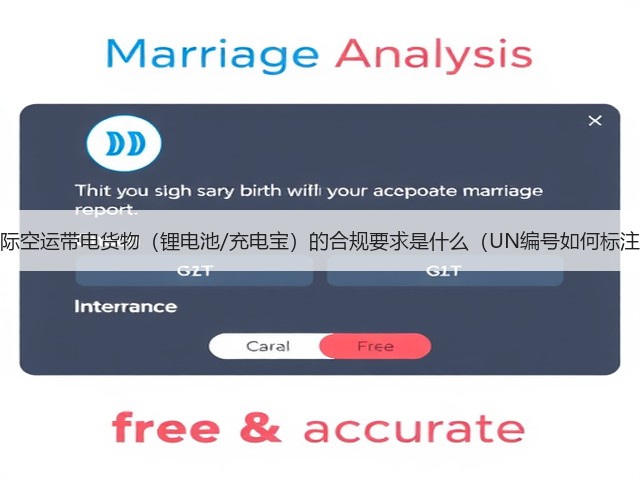 国际空运带电货物(锂电池/充电宝)的合规要求是什么(UN编号如何标注)(图2) 国际空运带电货物(锂电池/充电宝)的合规要求是什么(UN编号如何标注)(图2)