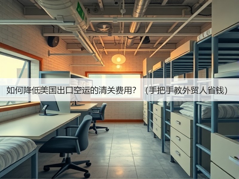 如何降低美国出口空运的清关费用？（手把手教外贸人省钱）