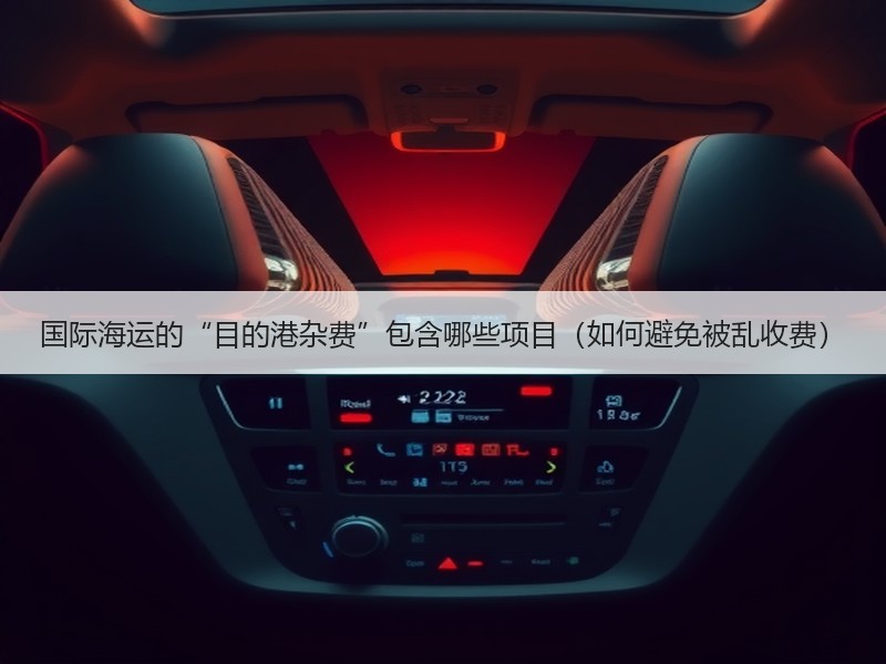 国际海运的“目的港杂费”包含哪些项目（如何避免被乱收费）