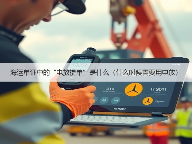 海运单证中的“电放提单”是什么(什么时候需要用电放)(图1) 海运单证中的“电放提单”是什么(什么时候需要用电放)(图1)