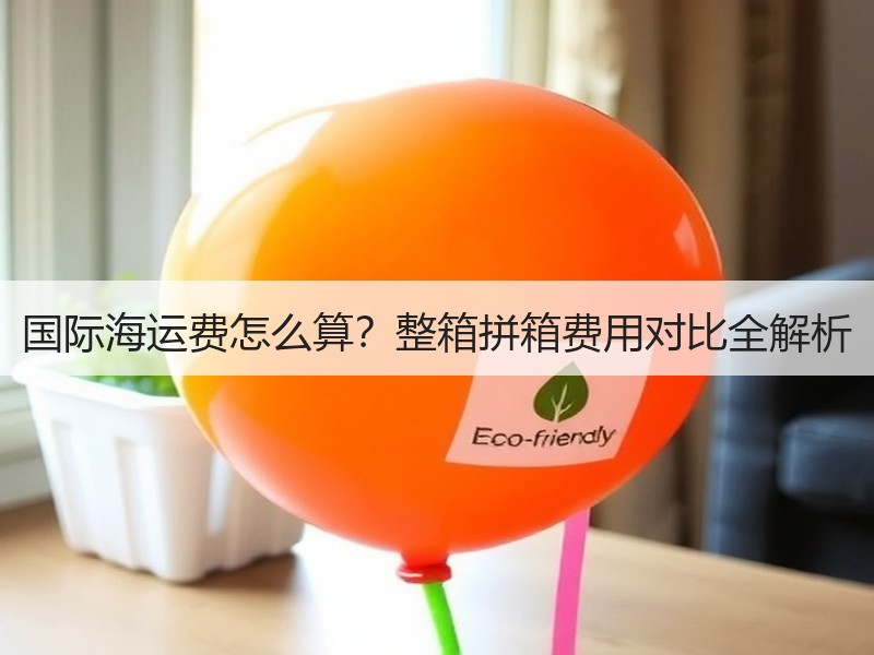 国际海运费怎么算？整箱拼箱费用对比全解析