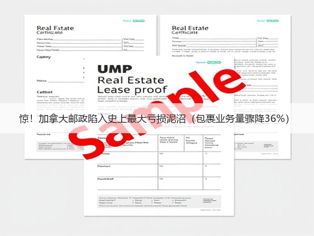 惊！加拿大邮政陷入史上最大亏损泥沼（包裹业务量骤降36%）(图1)
