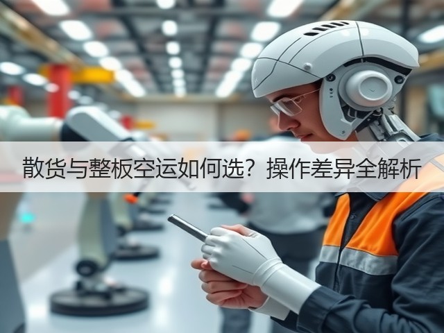 散货与整板空运如何选？操作差异全解析(图1)