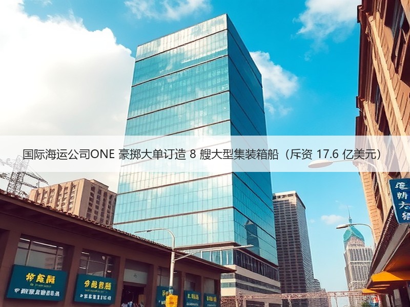 国际海运公司ONE 豪掷大单订造 8 艘大型集装箱船（斥资 17.6 亿美元）