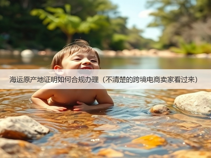 海运原产地证明如何合规办理（不清楚的跨境电商卖家看过来）
