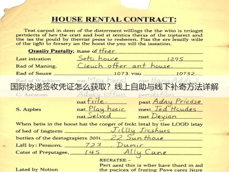 国际快递签收凭证怎么获取？线上自助与线下补寄方法详解