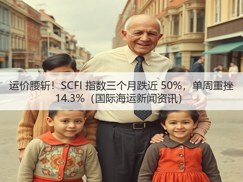 运价腰斩!SCFI 指数三个月跌近 50%,单周重挫 14.3%(国际海运新闻资讯) 运价腰斩!SCFI 指数三个月跌近 50%,单周重挫 14.3%(国际海运新闻资讯)