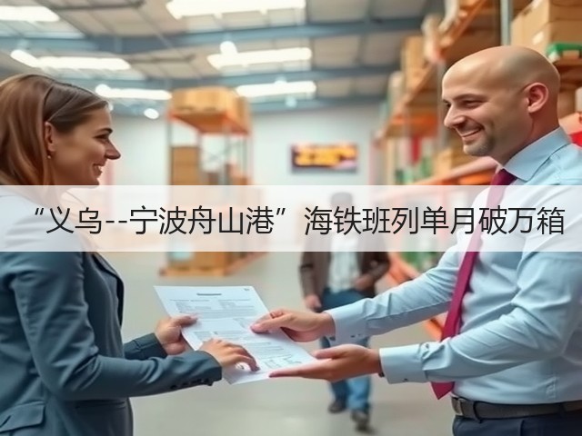 “义乌--宁波舟山港”海铁班列单月破万箱(图1)