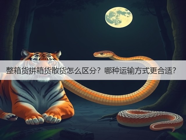 整箱货拼箱货散货怎么区分？哪种运输方式更合适？(图2)