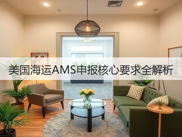 美国海运AMS申报核心要求全解析(图1) 美国海运AMS申报核心要求全解析(图1)