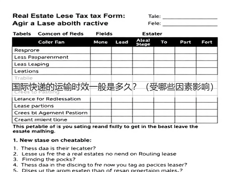 国际快递的运输时效一般是多久？（受哪些因素影响）