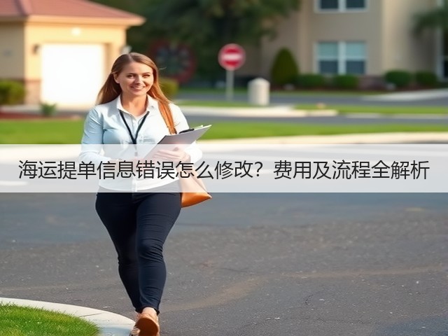 海运提单信息错误怎么修改?费用及流程全解析(图2) 海运提单信息错误怎么修改?费用及流程全解析(图2)
