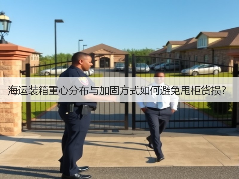 海运装箱重心分布与加固方式如何避免甩柜货损？