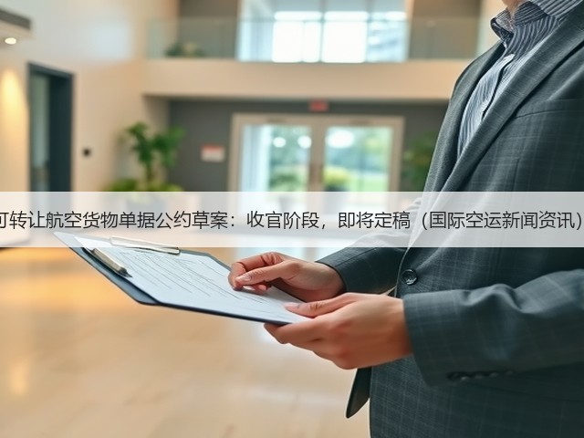 可转让航空货物单据公约草案:收官阶段,即将定稿(国际空运新闻资讯)(图2) 可转让航空货物单据公约草案:收官阶段,即将定稿(国际空运新闻资讯)(图2)