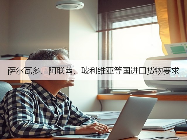 萨尔瓦多、阿联酋、玻利维亚等国进口货物要求(图2) 萨尔瓦多、阿联酋、玻利维亚等国进口货物要求(图2)