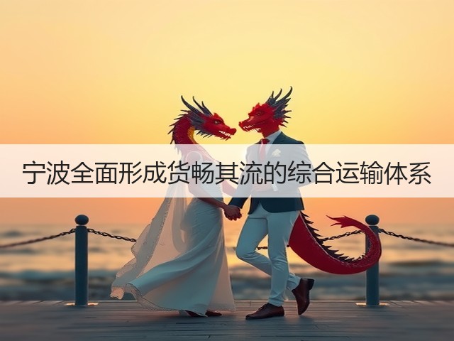 宁波全面形成货畅其流的综合运输体系(图1) 宁波全面形成货畅其流的综合运输体系(图1)