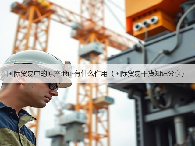 国际贸易中的原产地证有什么作用(国际贸易干货知识分享)(图2) 国际贸易中的原产地证有什么作用(国际贸易干货知识分享)(图2)