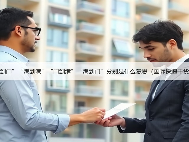 海运的“门到门”“港到港”“门到港”“港到门”分别是什么意思（国际快递干货知识分享）(图1)