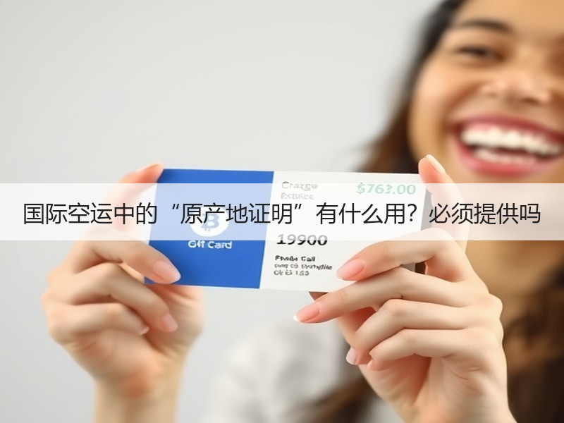 国际空运中的“原产地证明”有什么用?必须提供吗 国际空运中的“原产地证明”有什么用?必须提供吗