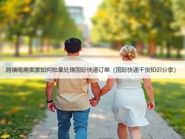跨境电商卖家如何批量处理国际快递订单(国际快递干货知识分享)(图2) 跨境电商卖家如何批量处理国际快递订单(国际快递干货知识分享)(图2)