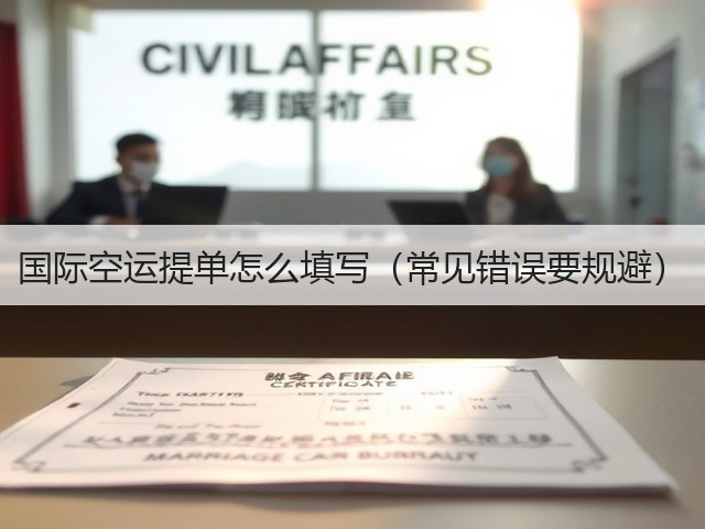 国际空运提单怎么填写(常见错误要规避)(图1) 国际空运提单怎么填写(常见错误要规避)(图1)