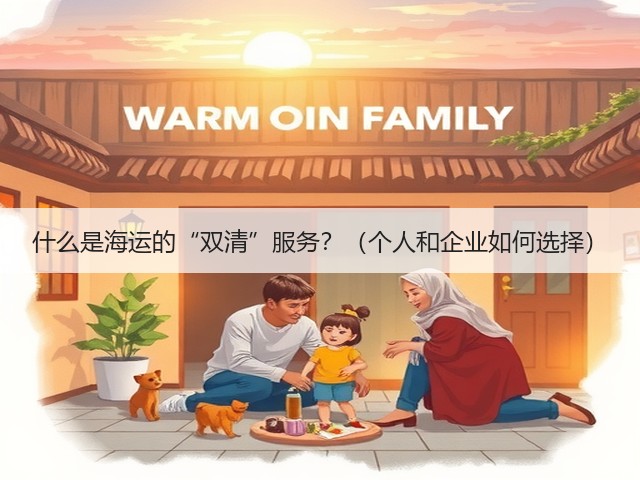 什么是海运的“双清”服务?(个人和企业如何选择)(图1) 什么是海运的“双清”服务?(个人和企业如何选择)(图1)
