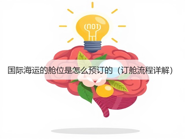 国际海运的舱位是怎么预订的（订舱流程详解）(图3)