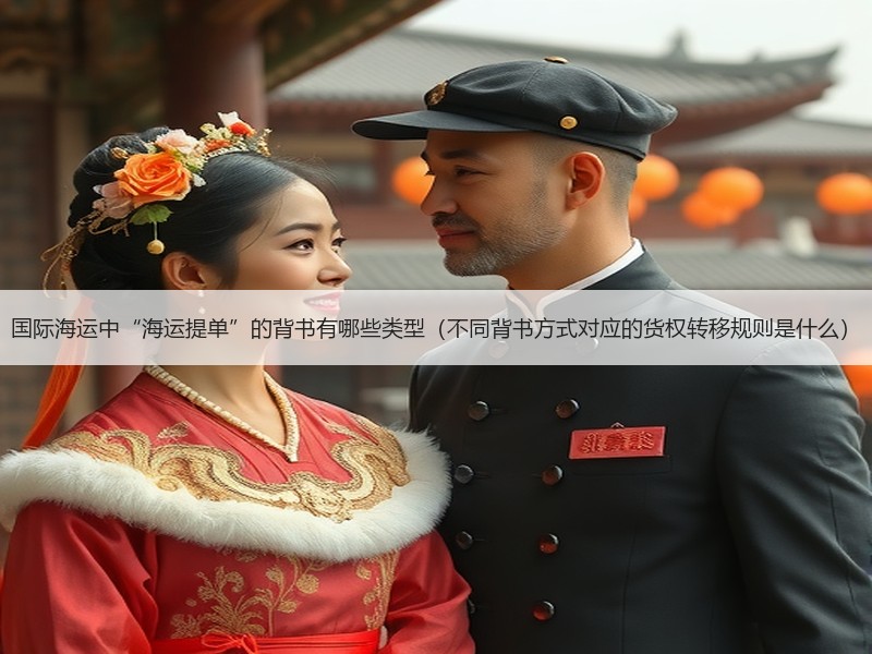 国际海运中“海运提单”的背书有哪些类型（不同背书方式对应的货权转移规则是什么）