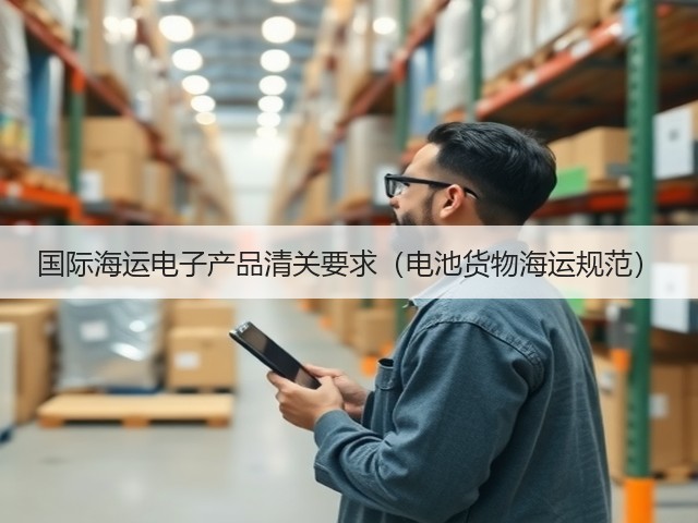 国际海运电子产品清关要求(电池货物海运规范)(图1) 国际海运电子产品清关要求(电池货物海运规范)(图1)
