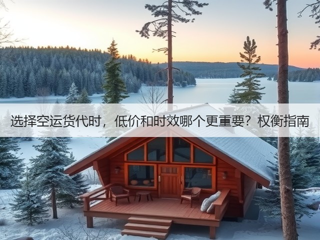 选择空运货代时,低价和时效哪个更重要?权衡指南(图2) 选择空运货代时,低价和时效哪个更重要?权衡指南(图2)