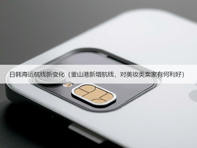 日韩海运航线新变化(釜山港新增航线,对美妆类卖家有何利好)(图3) 日韩海运航线新变化(釜山港新增航线,对美妆类卖家有何利好)(图3)