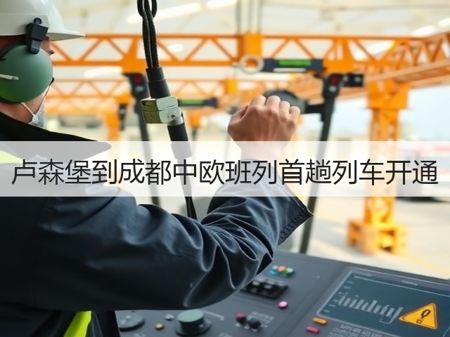 卢森堡到成都中欧班列首趟列车开通(图2)