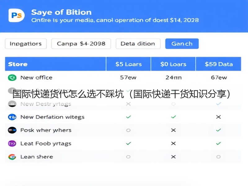 国际快递货代怎么选不踩坑（国际快递干货知识分享）