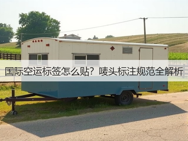 国际空运标签怎么贴?唛头标注规范全解析(图1) 国际空运标签怎么贴?唛头标注规范全解析(图1)