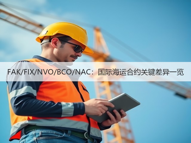 FAK/FIX/NVO/BCO/NAC:国际海运合约关键差异一览(图2) FAK/FIX/NVO/BCO/NAC:国际海运合约关键差异一览(图2)