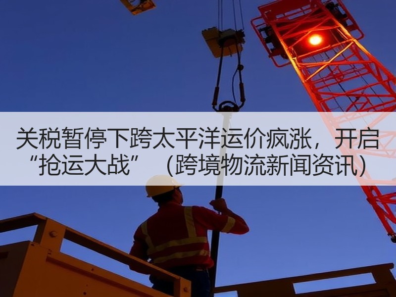 关税暂停下跨太平洋运价疯涨,开启 “抢运大战”(跨境物流新闻资讯) 关税暂停下跨太平洋运价疯涨,开启 “抢运大战”(跨境物流新闻资讯)
