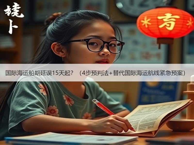 国际海运船期延误15天起?(4步预判法+替代国际海运航线紧急预案) 国际海运船期延误15天起?(4步预判法+替代国际海运航线紧急预案)