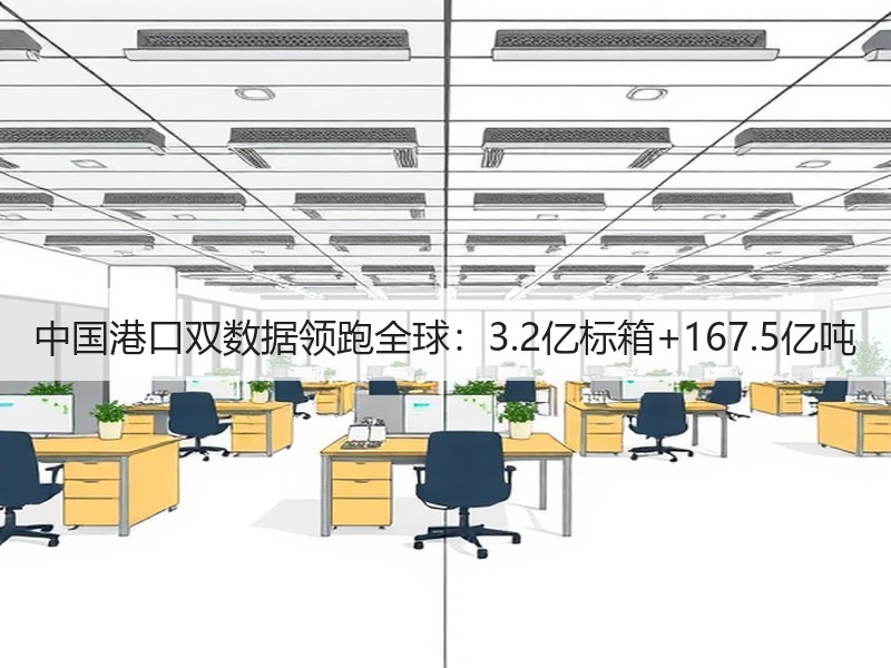 中国港口双数据领跑全球：3.2亿标箱+167.5亿吨