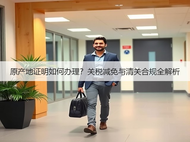 原产地证明如何办理?关税减免与清关合规全解析(图2) 原产地证明如何办理?关税减免与清关合规全解析(图2)
