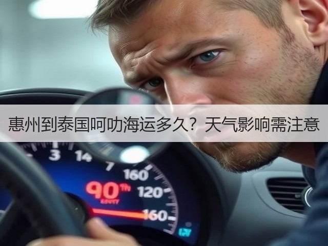 惠州到泰国呵叻海运多久？天气影响需注意(图2)