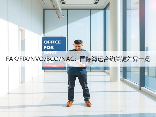 FAK/FIX/NVO/BCO/NAC:国际海运合约关键差异一览(图1) FAK/FIX/NVO/BCO/NAC:国际海运合约关键差异一览(图1)