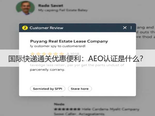 国际快递通关优惠便利：AEO认证是什么？(图2)