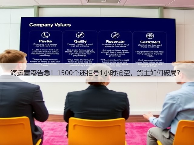 海运塞港告急！1500个还柜号1小时抢空，货主如何破局？(图1)