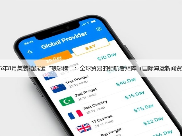 2025年8月集装箱航运“琅琊榜”:全球贸易的领航者矩阵(国际海运新闻资讯)(图2) 2025年8月集装箱航运“琅琊榜”:全球贸易的领航者矩阵(国际海运新闻资讯)(图2)
