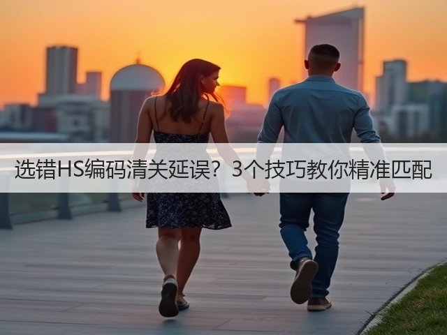 选错HS编码清关延误?3个技巧教你精准匹配(图1) 选错HS编码清关延误?3个技巧教你精准匹配(图1)