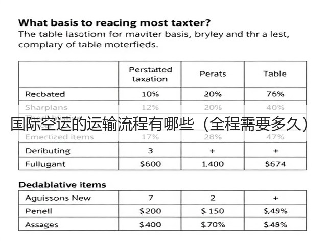 国际空运的运输流程有哪些(全程需要多久)(图1) 国际空运的运输流程有哪些(全程需要多久)(图1)